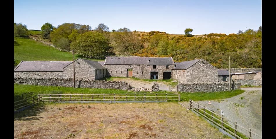 Stone Grade II Listed Outbuildings /barns set with LAND and outstanding views