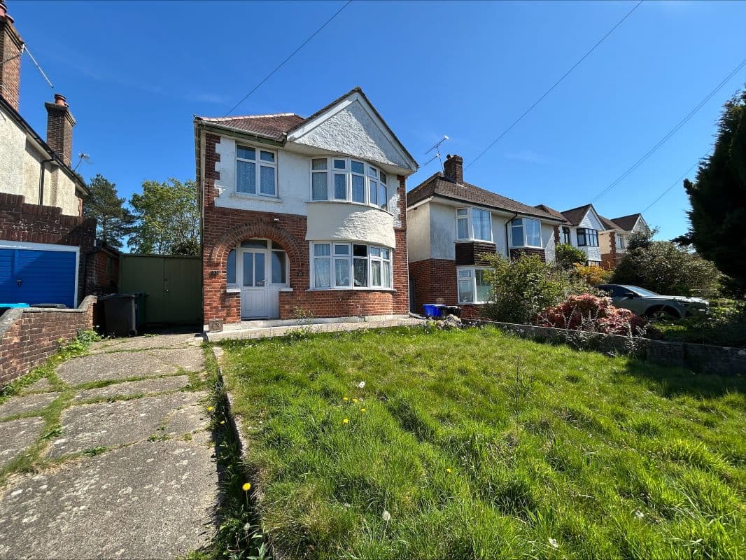 Three bedroom detached home in the sought after area of Branksome with potential to add value.