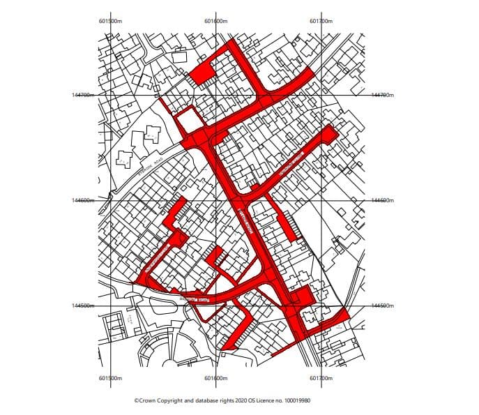 A Plot of Land and Roadways