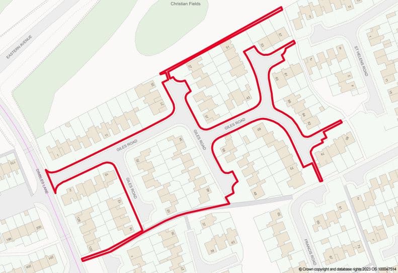 Land on Giles Road, Lichfield