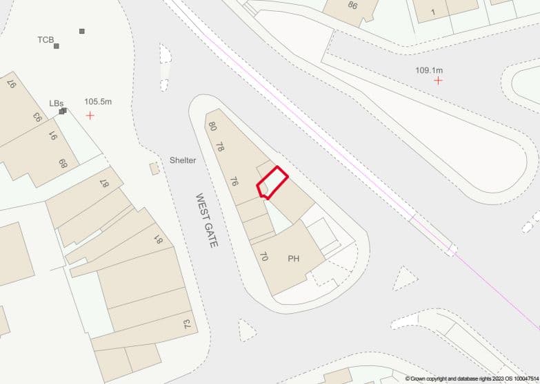 Freehold Land at Rear of 74 West Gate