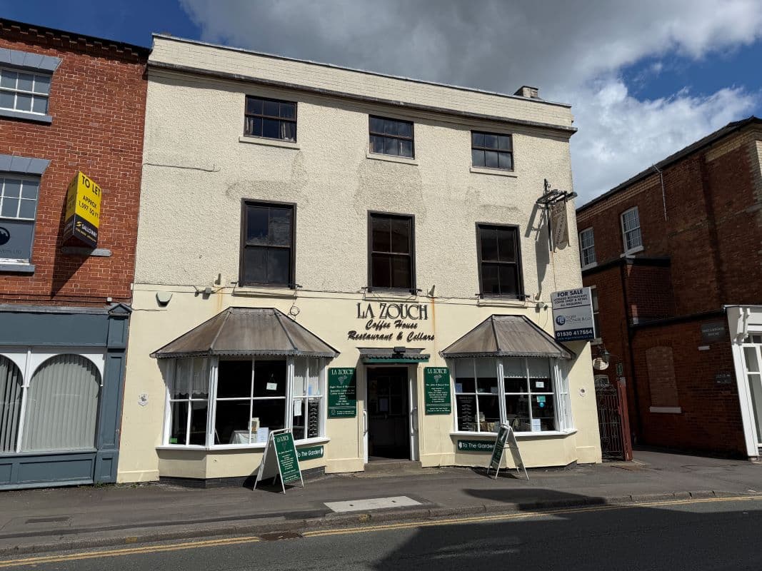 Vacant Freehold Grade II Listed Town Centre Restaurant with Upper Floors