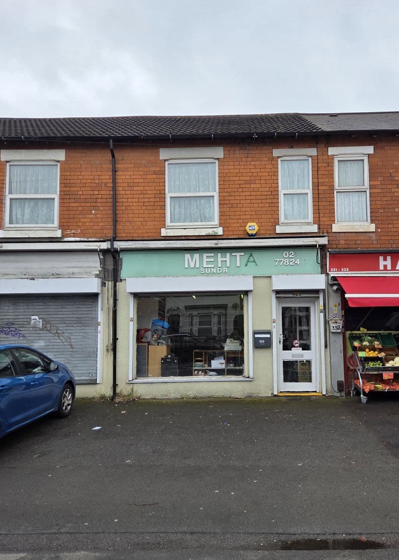 Freehold Vacant Retail Shop with Flat Above