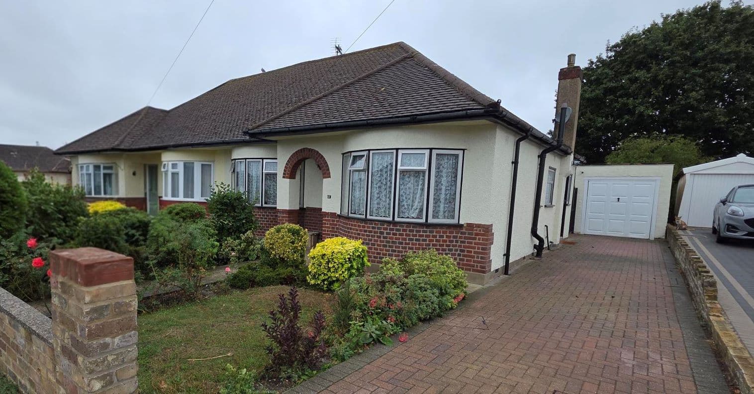 Residential Investment: A Vacant Freehold Two Bedroom Semi Detached Bungalow with Garage