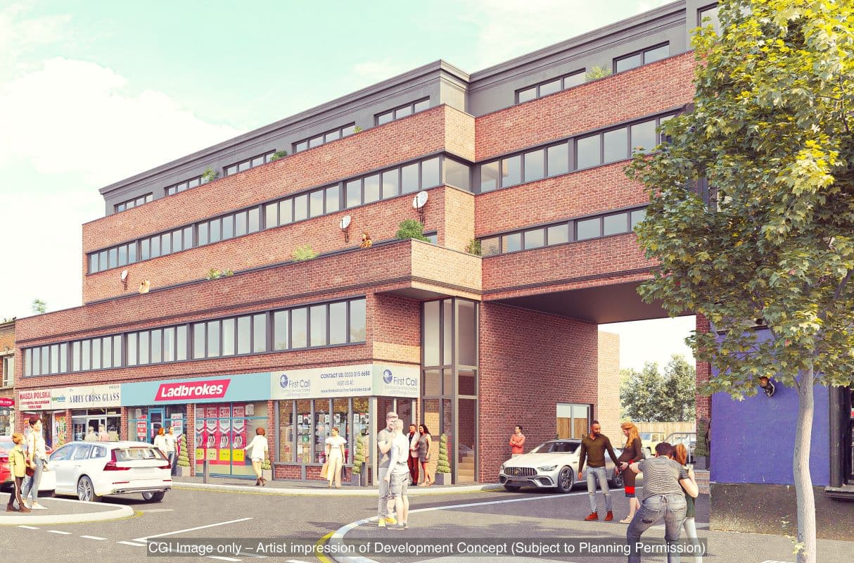 Freehold with Lapsed Planning Consent for Three New Build Flats and Ground Rent Income