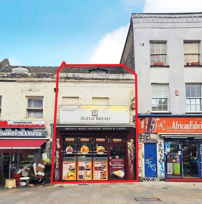 Freehold Investment Shop, Garage and Upper Part with Planning Permission Granted to Convert Upper Part into Two Self-Contained Units