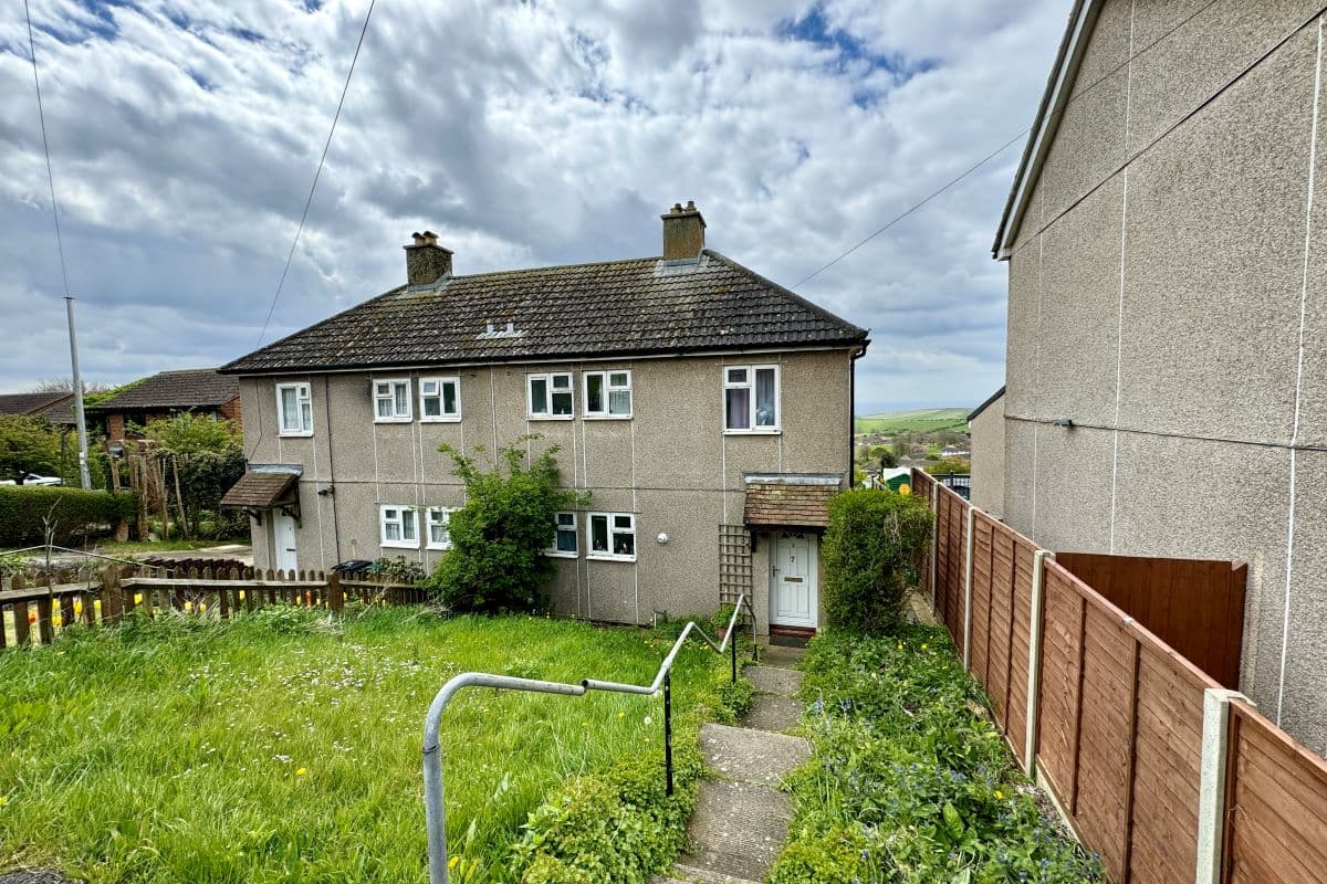 A two-bedroom freehold non-standard construction semi-detached house