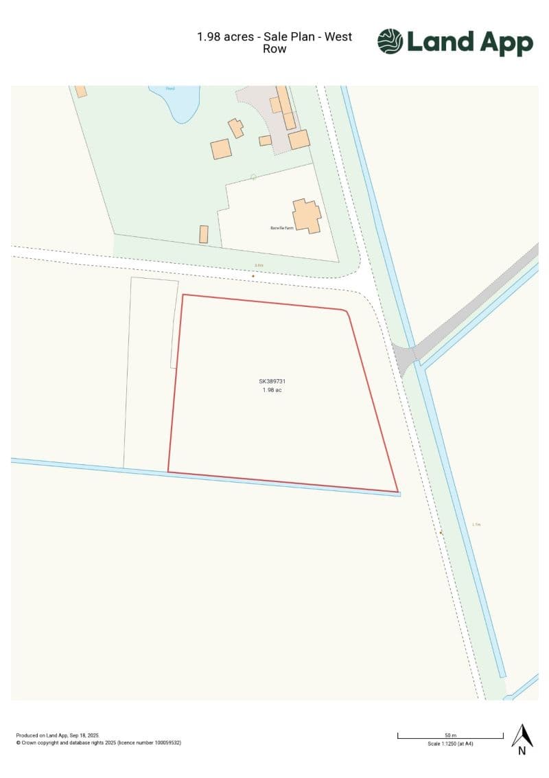 Land on the South side of Fodder Fen Drove, West Row