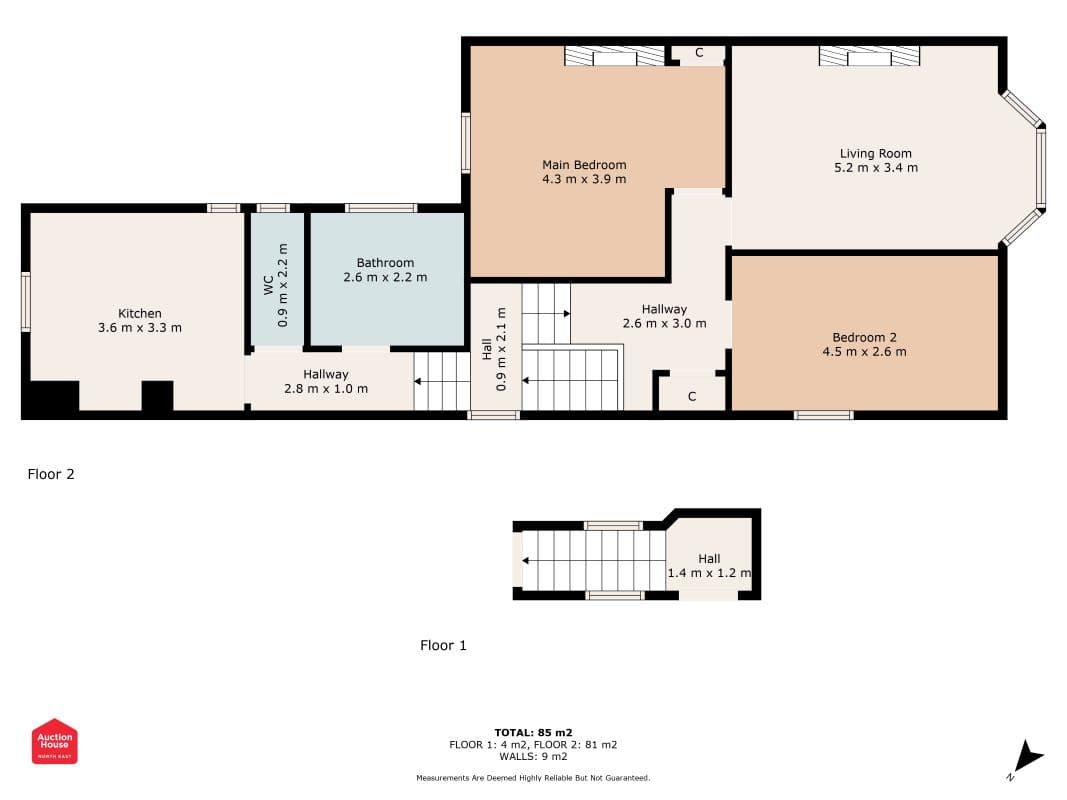 Two Bed First Floor Flat - Exciting Renovation Opportunity