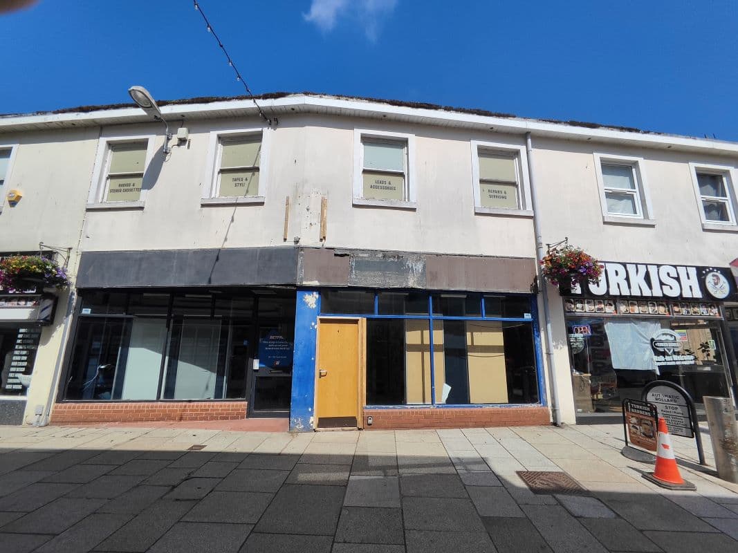 A Vacant Mid Terrace Building Arranged to Provide a Ground Floor Commercial Unit and First Floor Ancillary Space