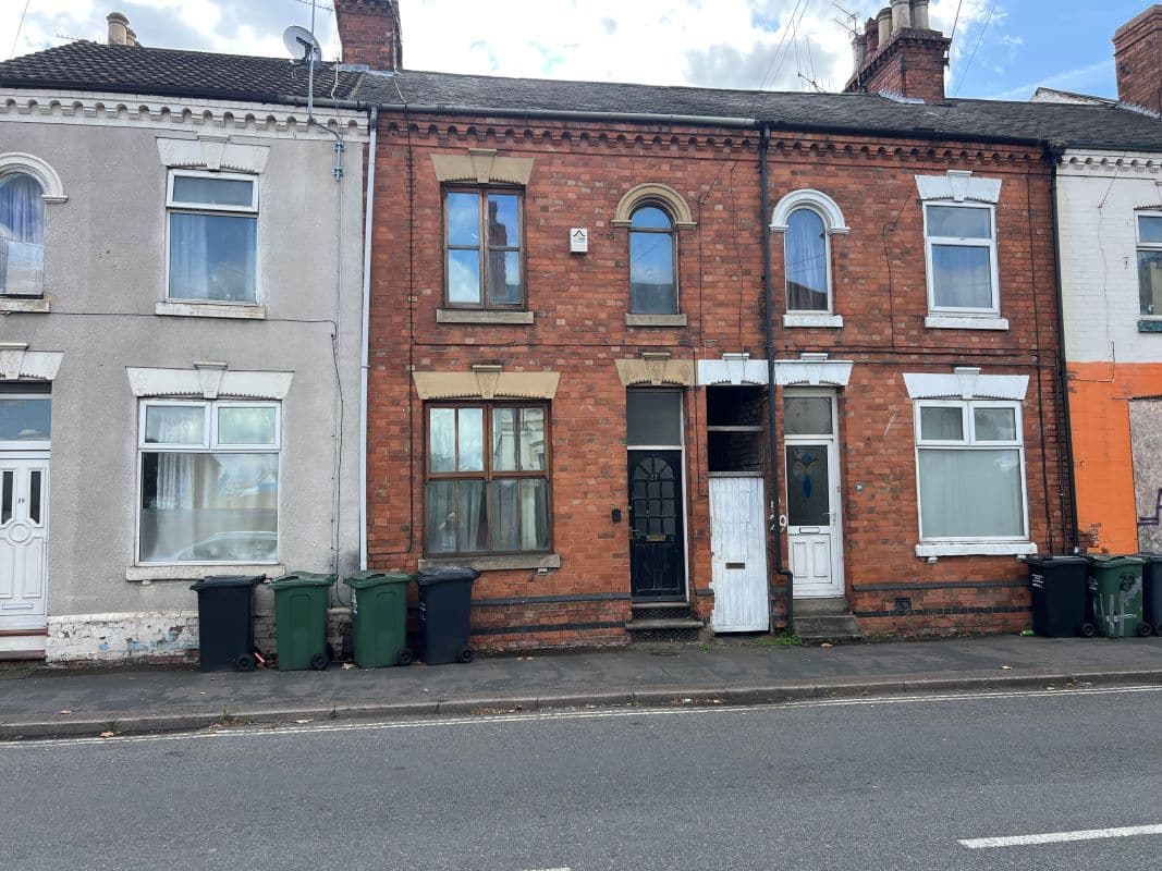 A two bedroomed terraced house in need of renovation
