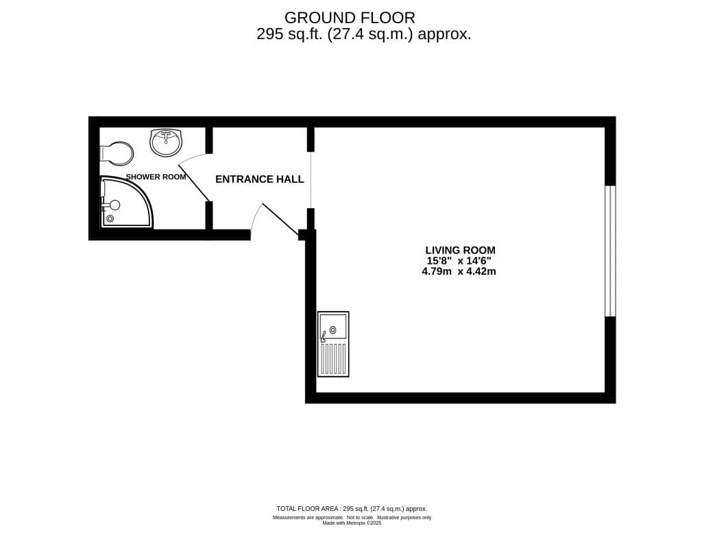 Third Floor Studio Flat