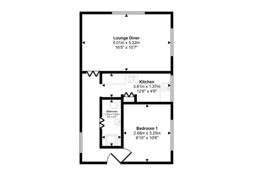 Top Floor Flat in a Grade II Listed Building