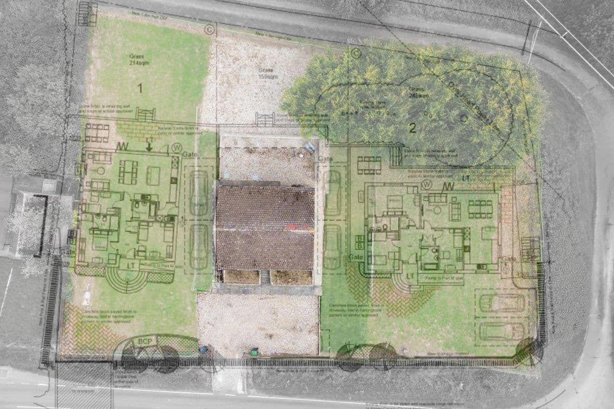 Two Building Plots and Tenanted Bungalow