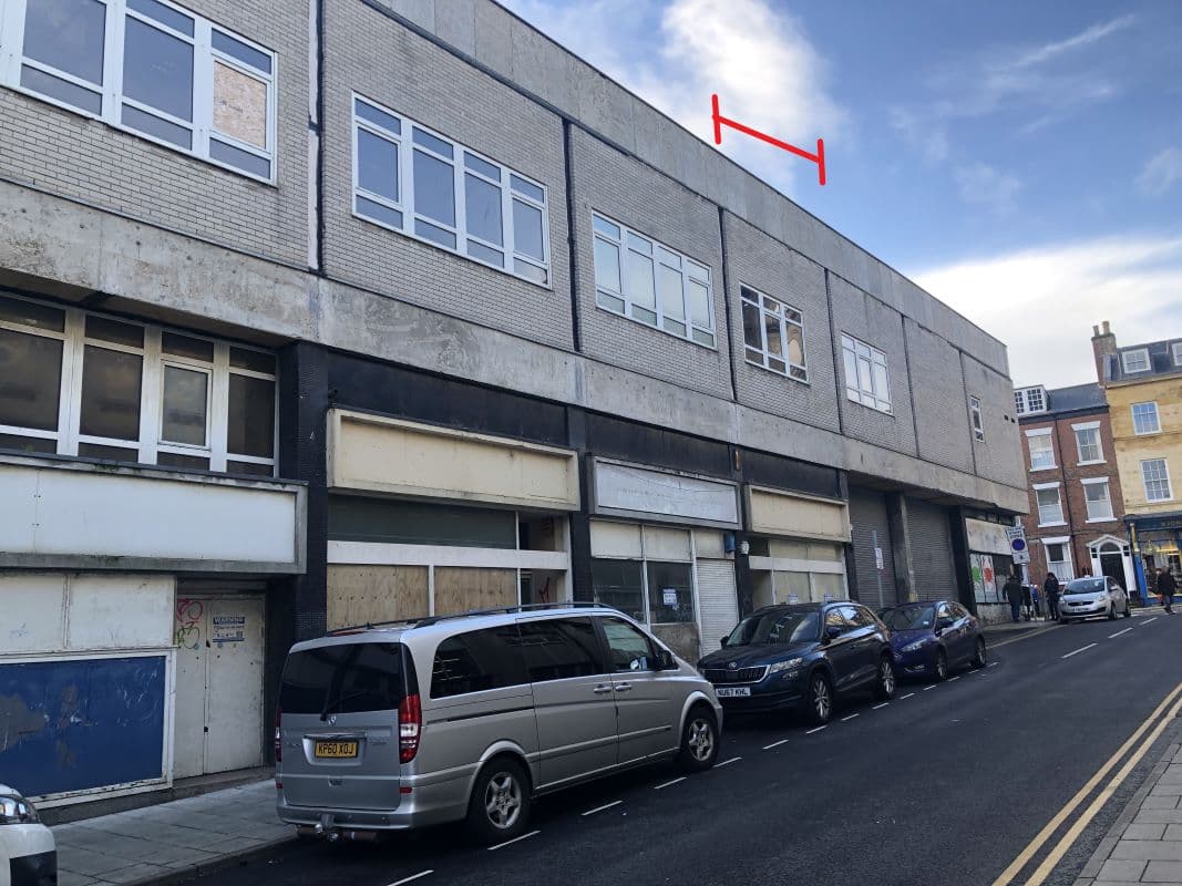A Vacant Mid Terrace Building Arranged to Provide a Ground Floor Retail Unit with First Floor Ancillary Space