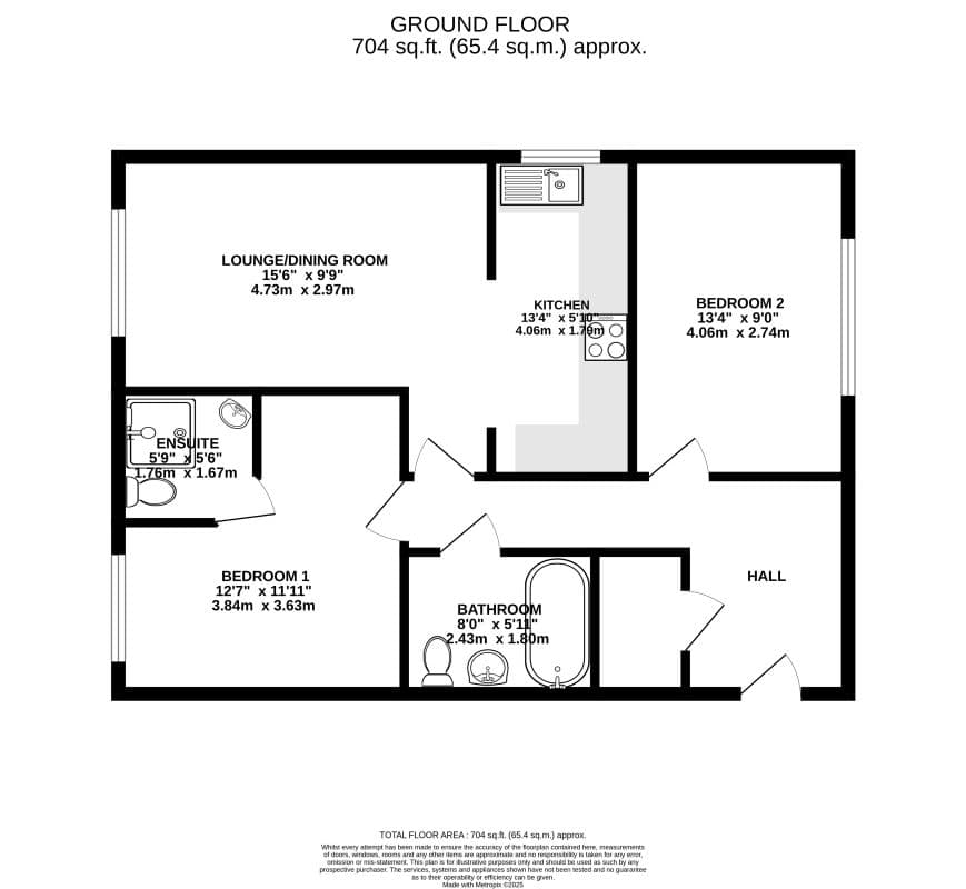 Two Bedroom Top Floor Flat for Auction