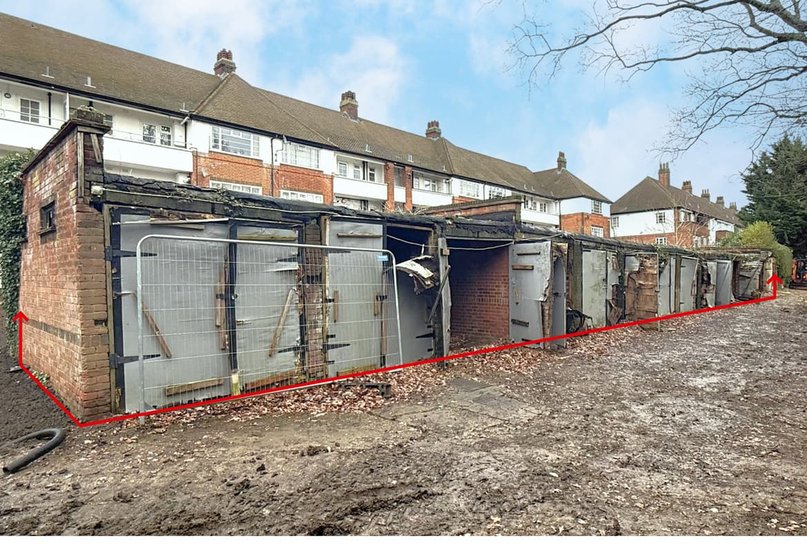 15 Vacant Garages & Store with Development Potential