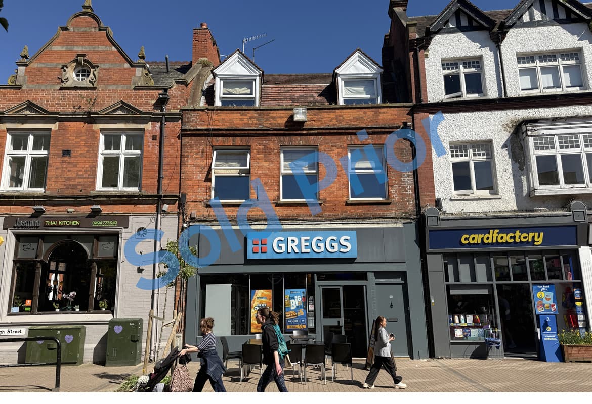 Freehold Investment – Shop & 3 Bed Flat let to Greggs plc