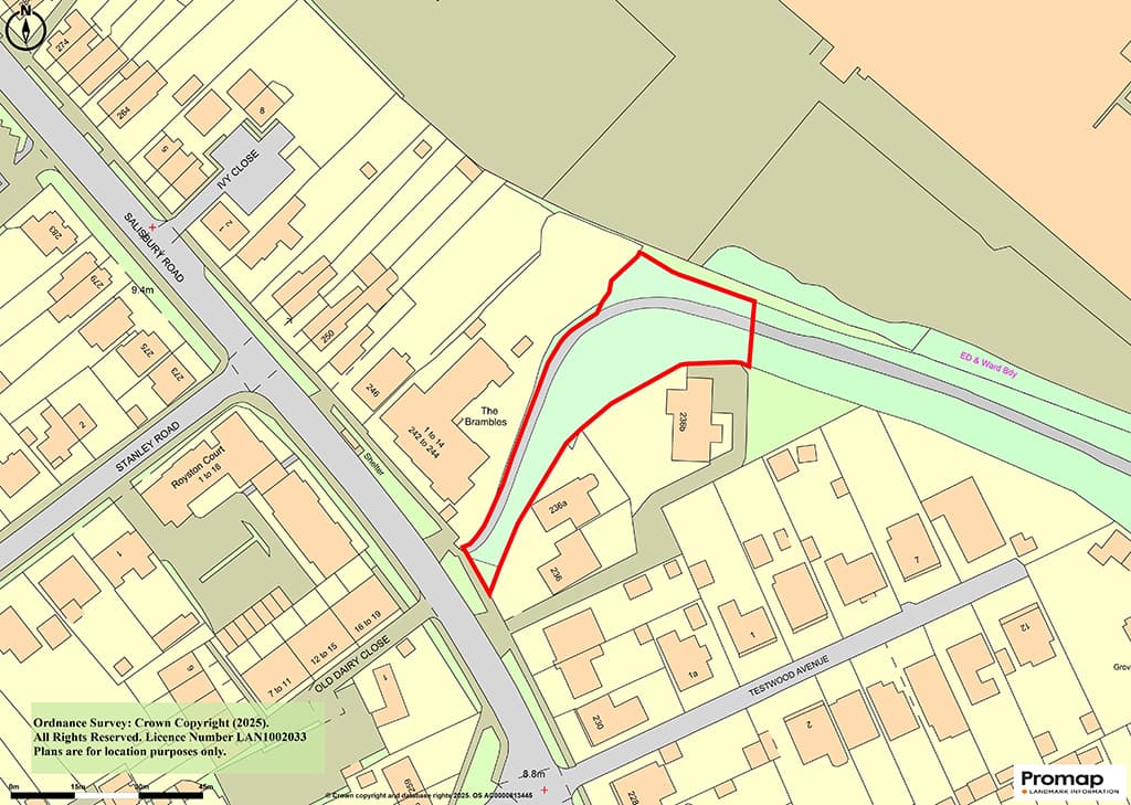 Parcels Of Land In A Residential Area