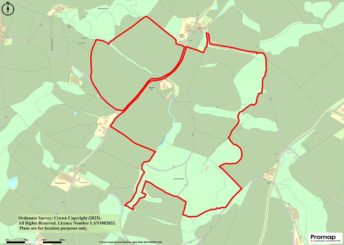 Small Holding Of Approximately 86 Acres Of Pasture And Woodland, Detached Bungalow Plus Two Agricultural Barns