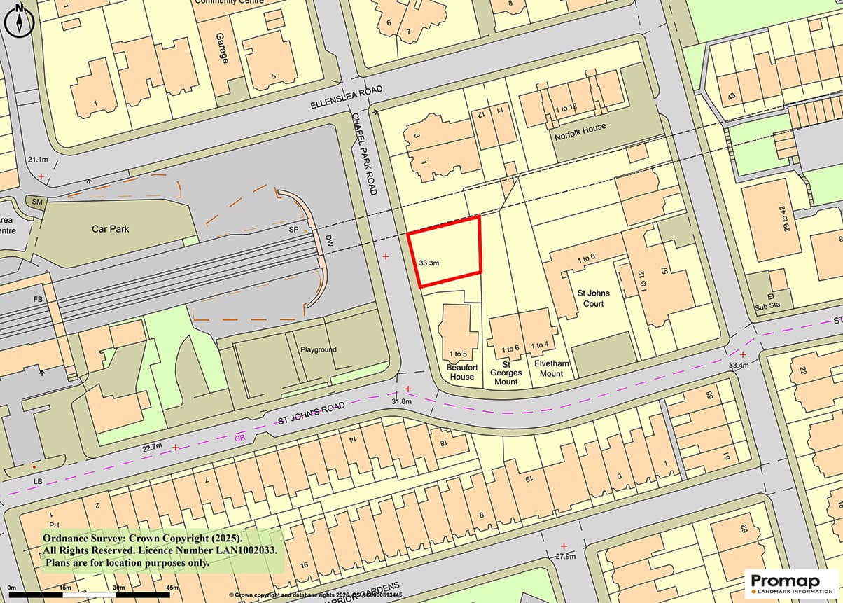 Land With Planning For Two Semi-Detached Three Storey Dwellings