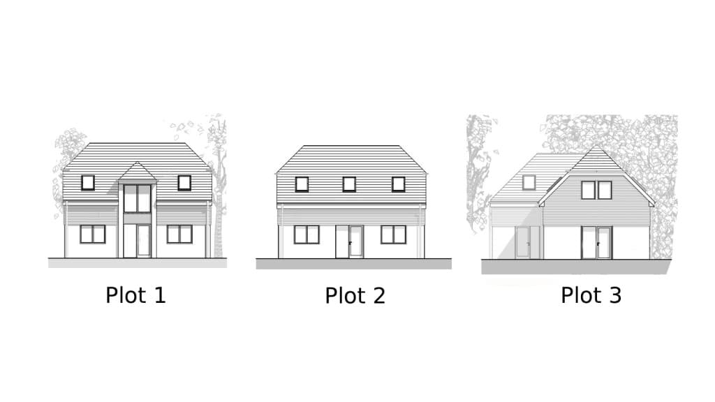Planning For Three Detached Houses