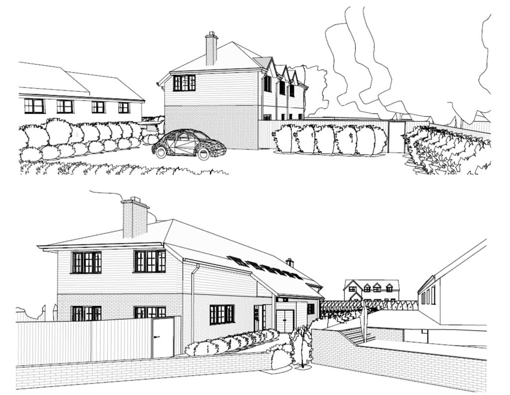 Development Site With Consent For A Pair Of Semi-Detached Houses