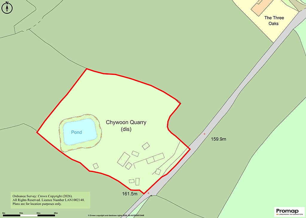 Former Quarry With Dilapidated Buildings On Site