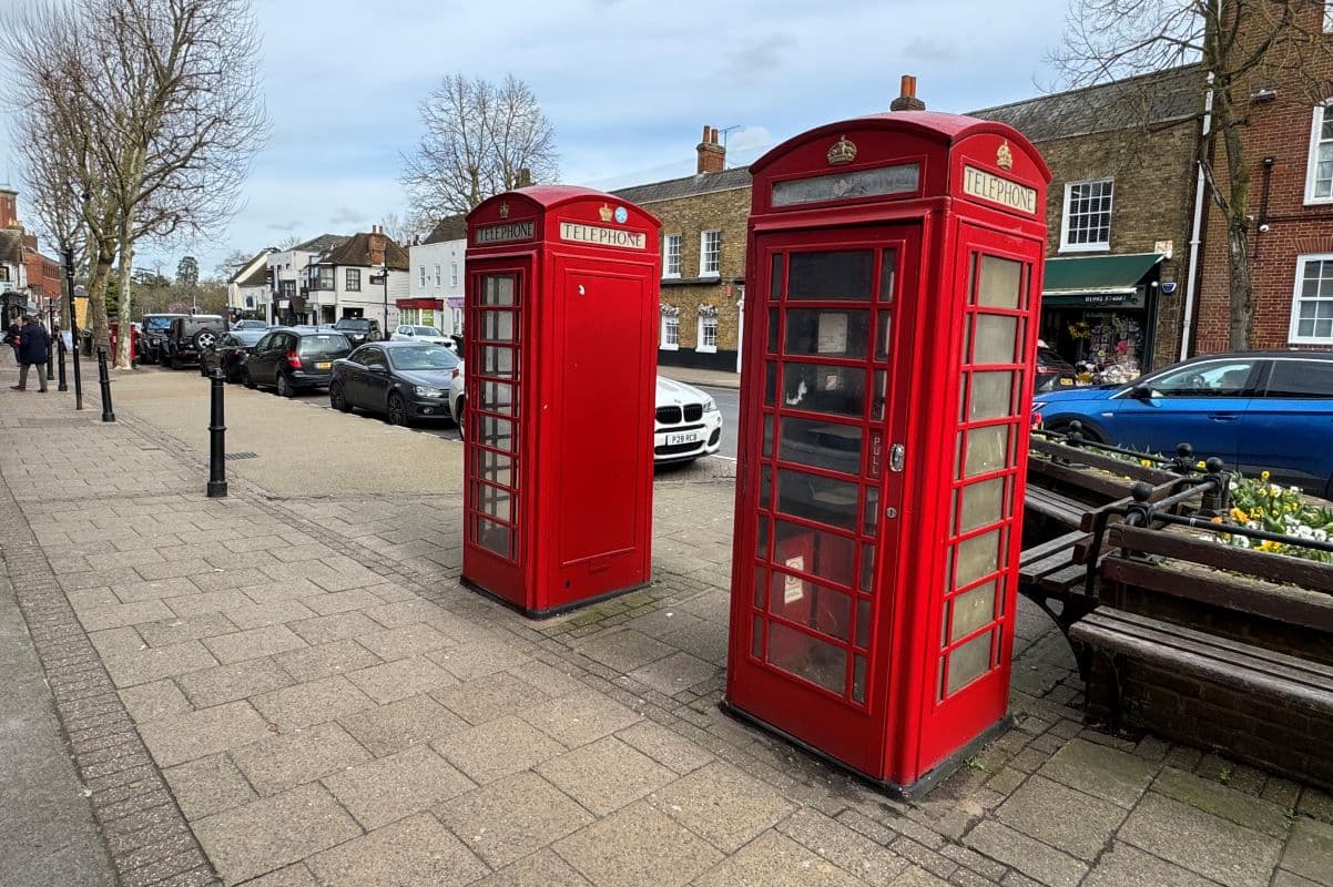 Two Former Public Telephone Kiosks