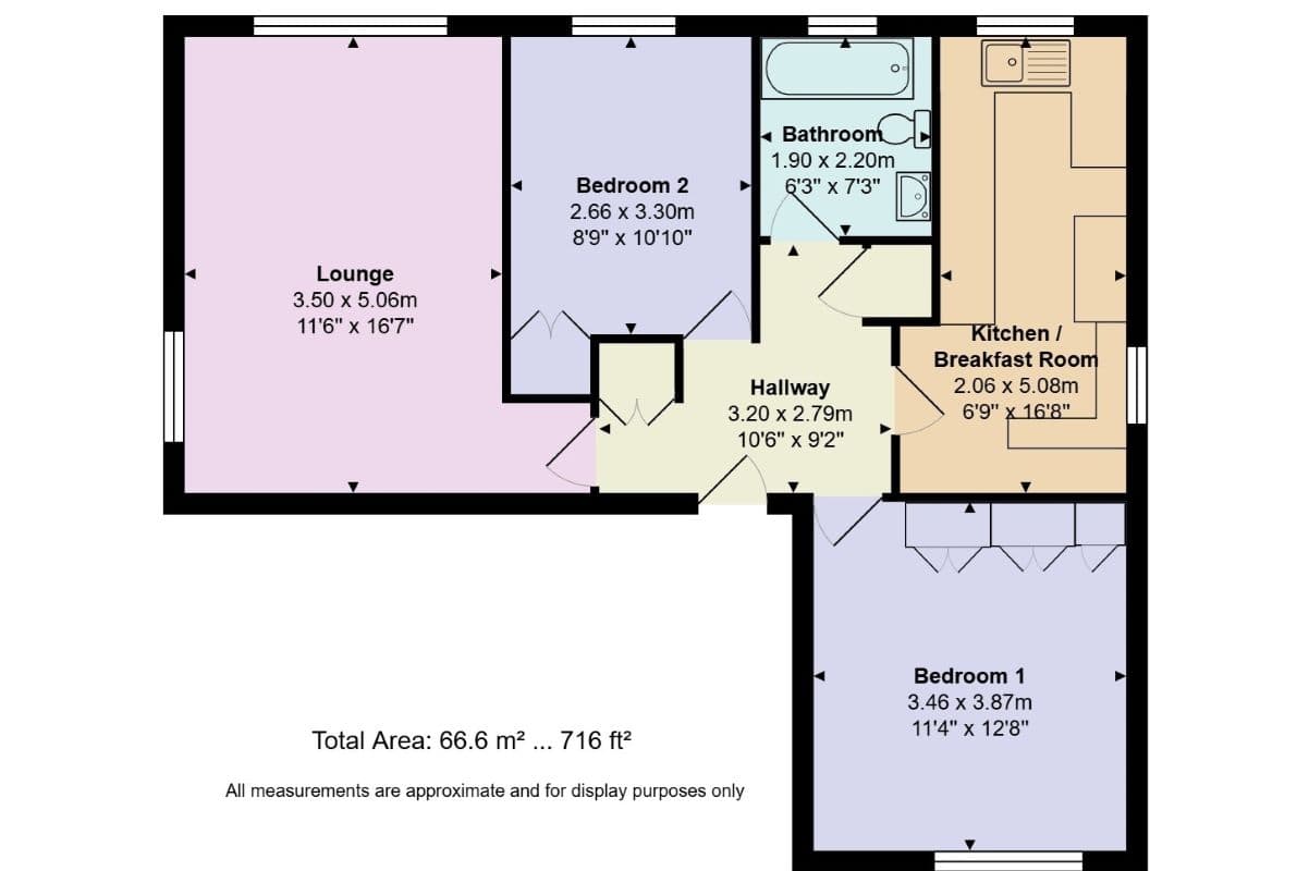 Long Leasehold Vacant Two Bedroom Flat with Garage En-Bloc
