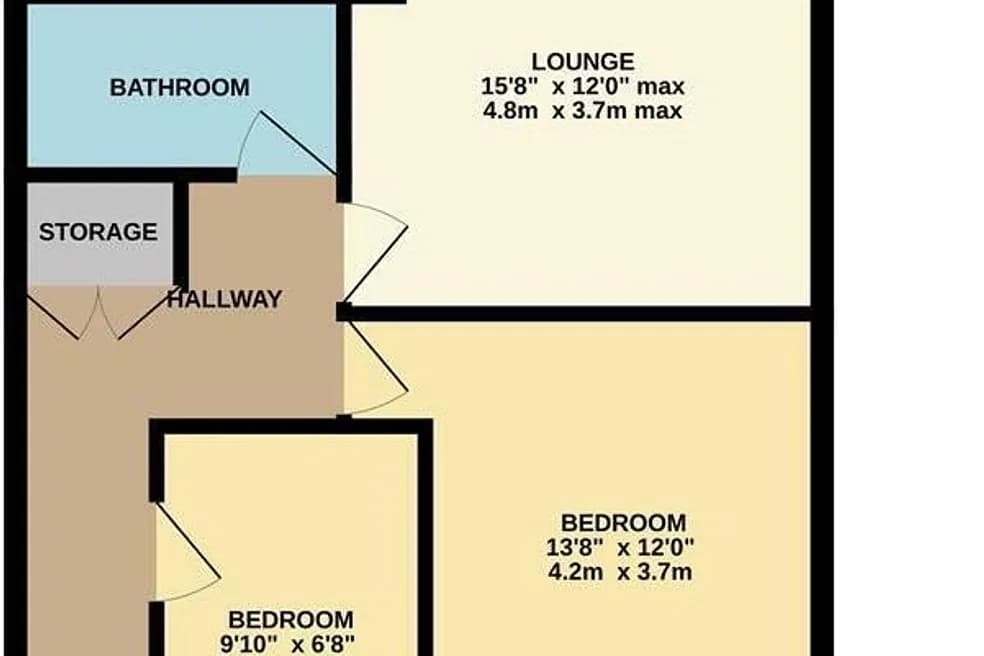 LEASEHOLD VACANT TWO BEDROOM FLAT FOR MODERNISATION