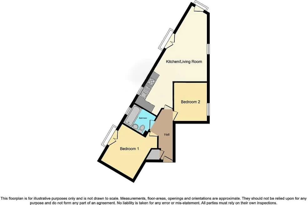 Vacant Long Leasehold Two Bedroom Flat