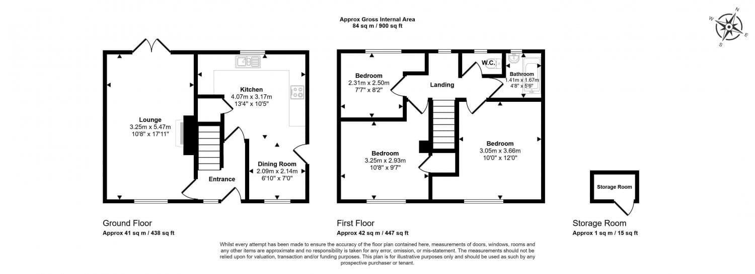 Three Bedroom Semi-Detached Terrace House