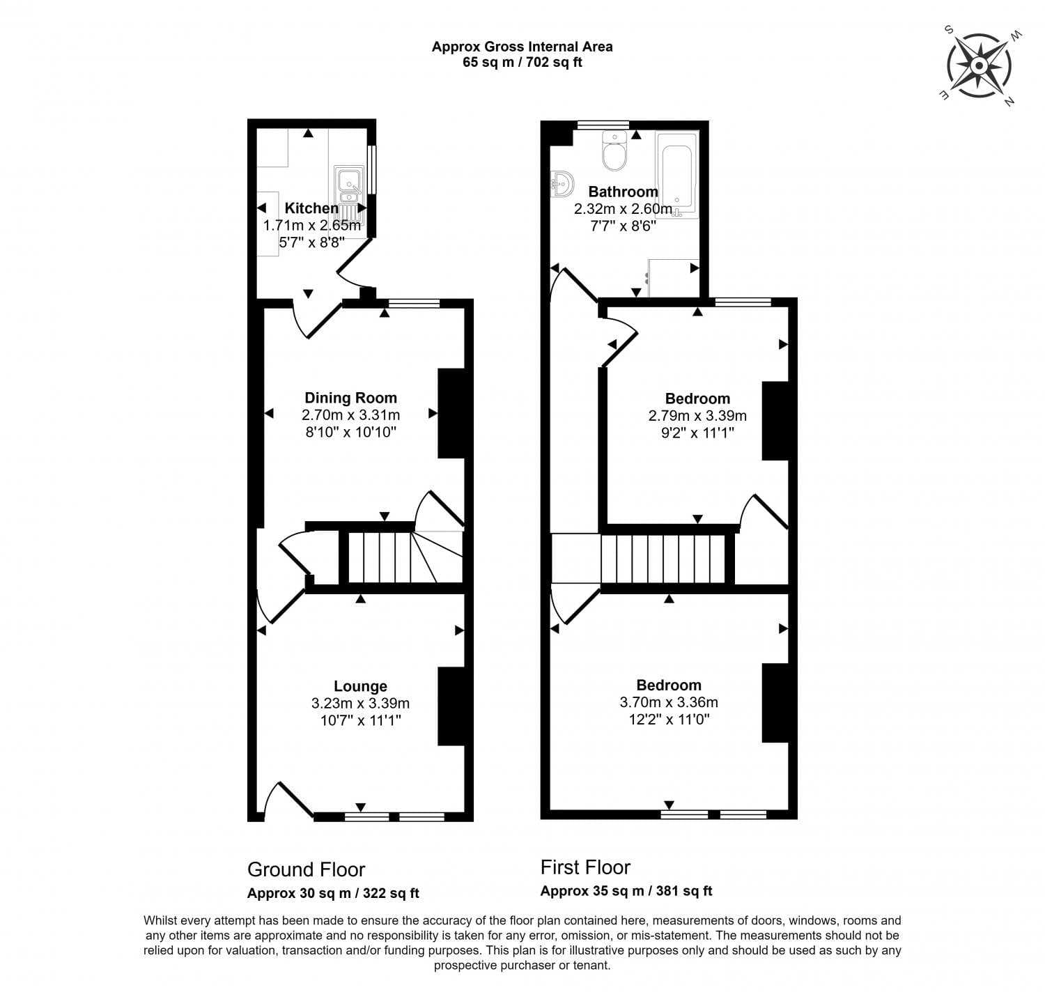 37 Edward Road - Two Bedroom Mid Terrace House