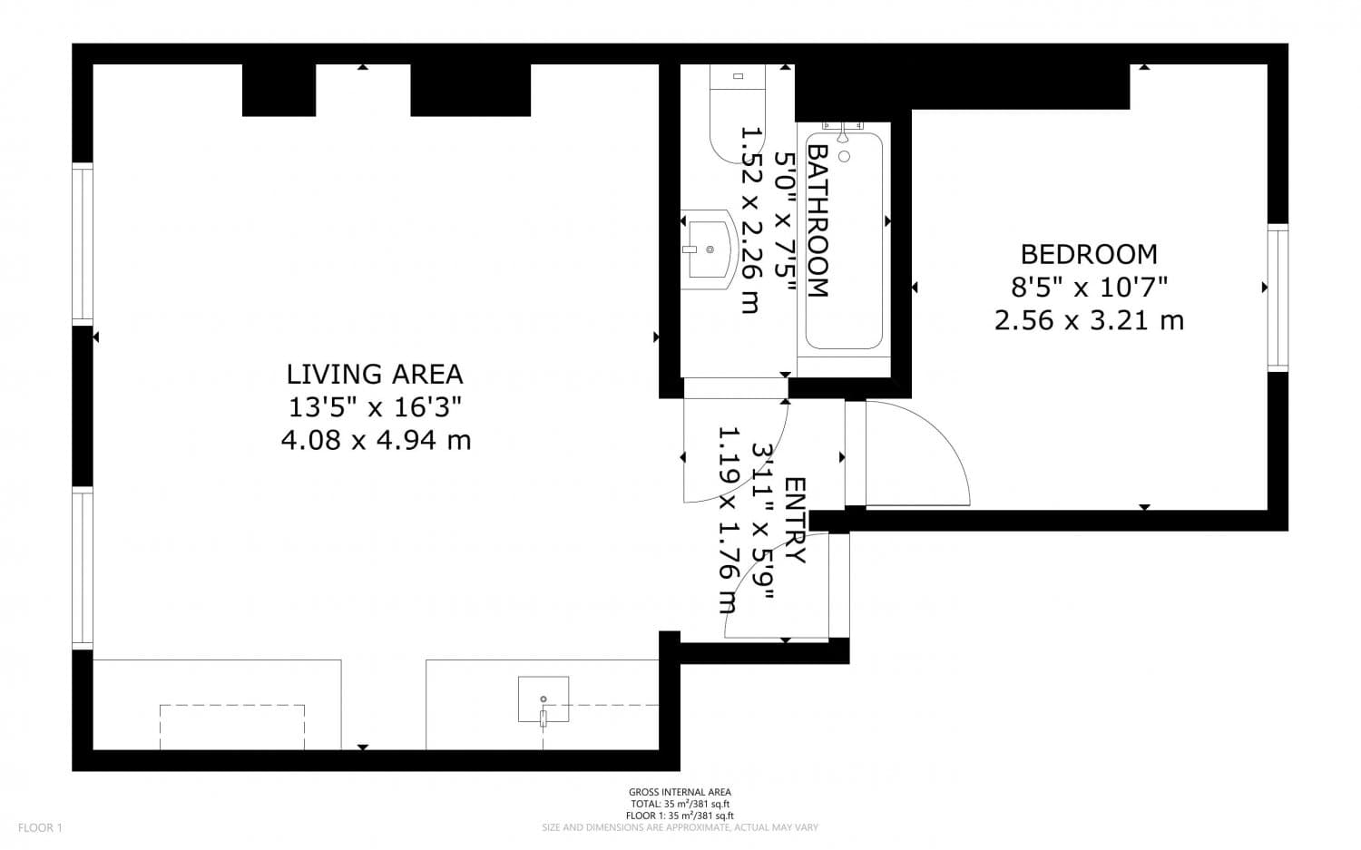 Flat C at 12 Danbury Street