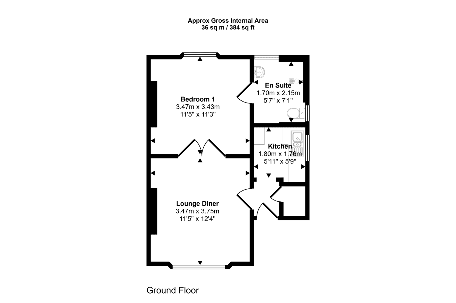 Raised Ground Floor Studio Flat