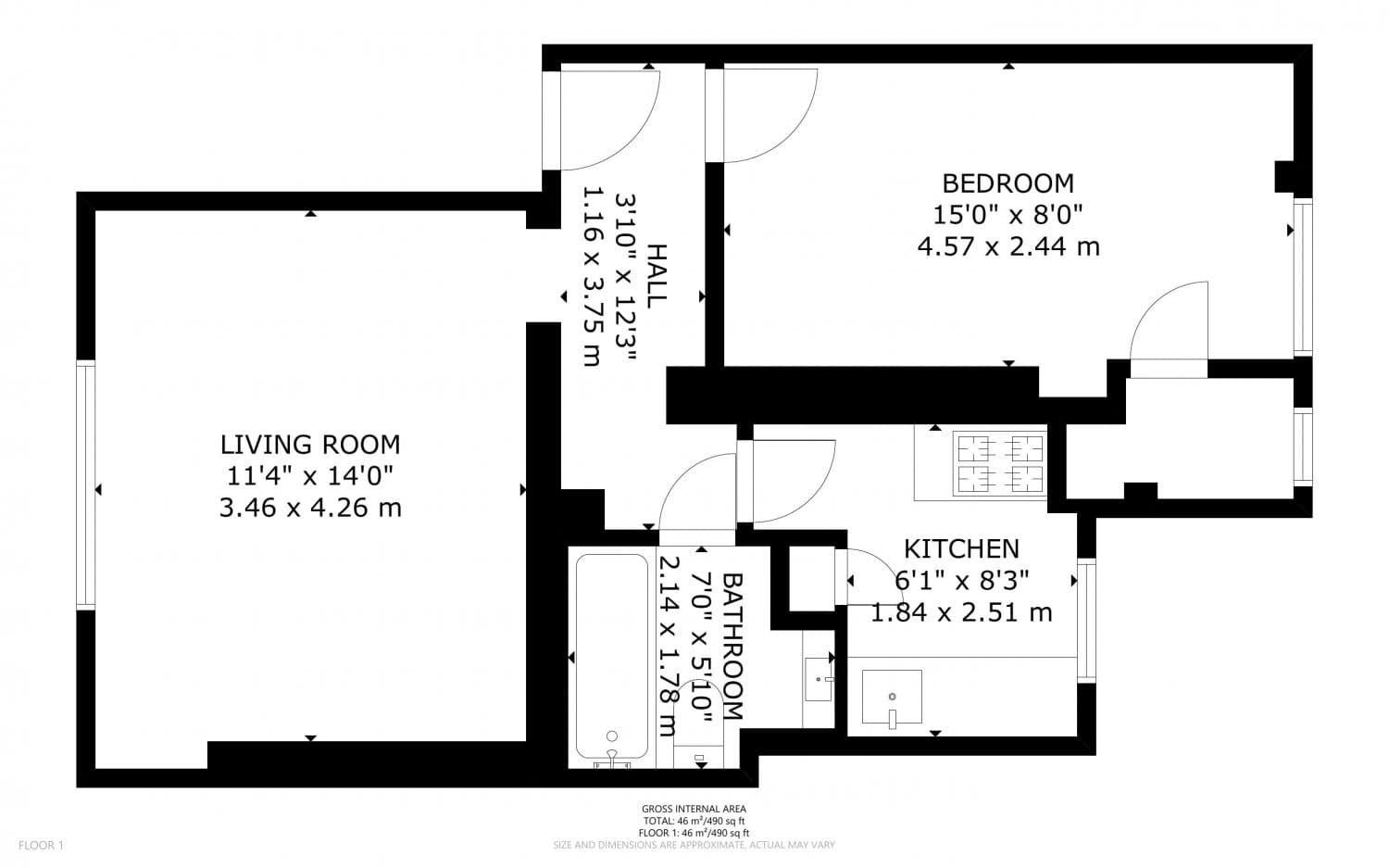 Flat 80 in Kingsley Flats