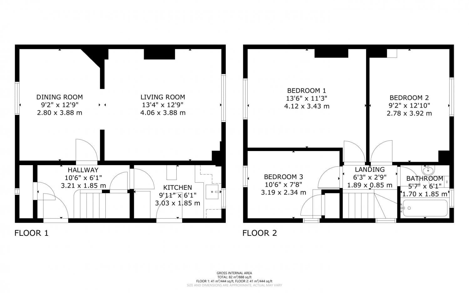 Three Bedroom End of Terrace House