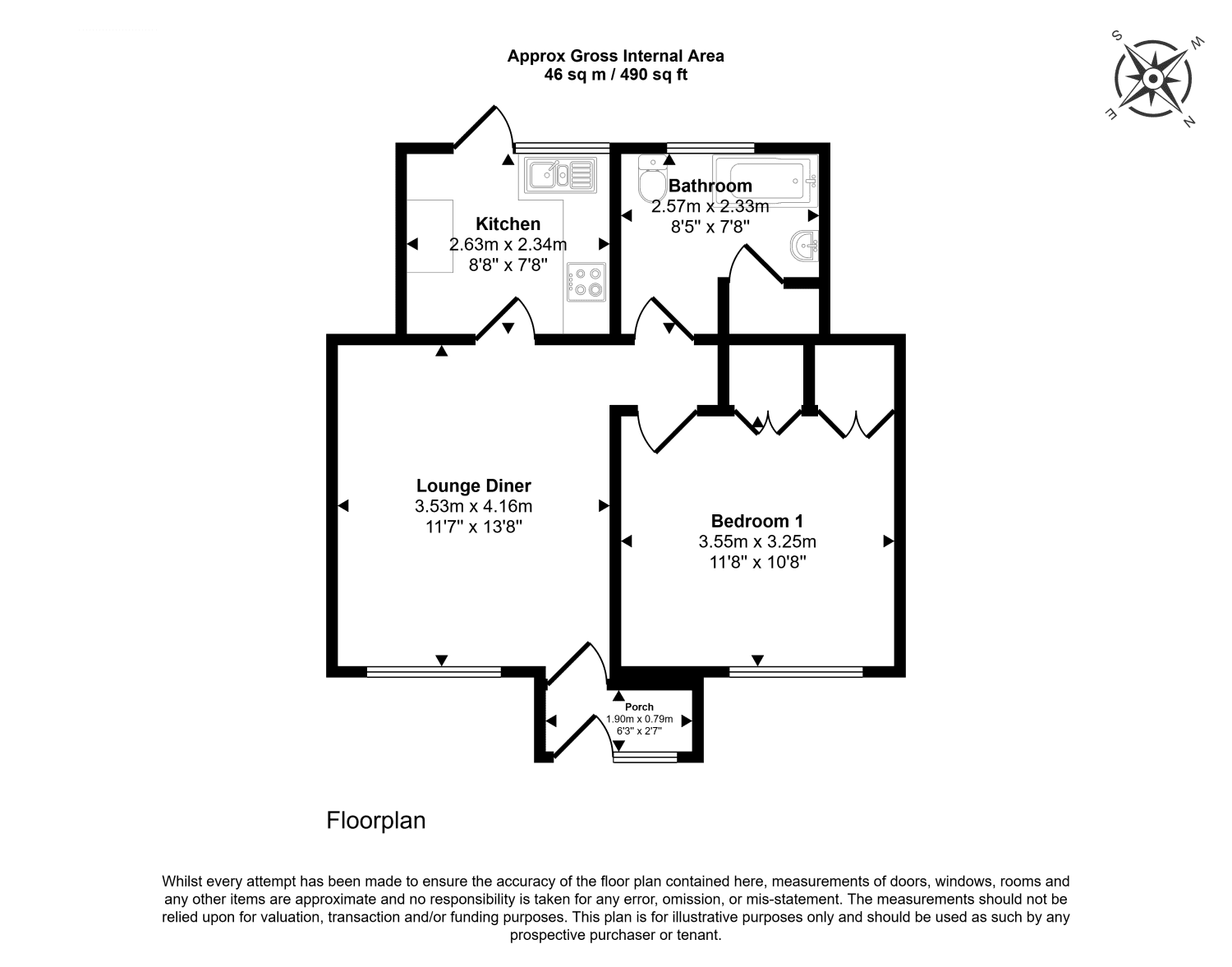 One Bedroom Ground Floor Maisonette
