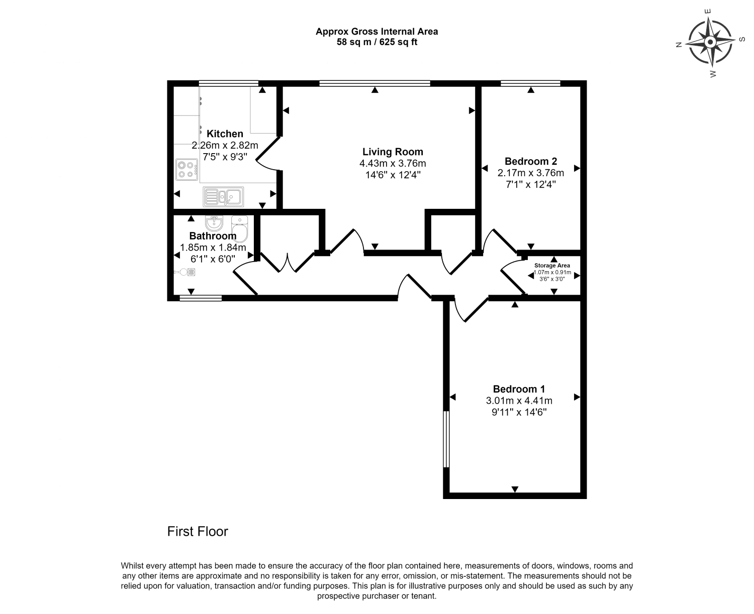 Two Bedroom First Floor Flat