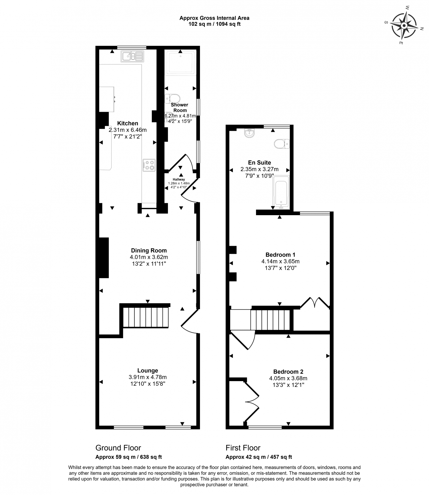 Two Bedroom Semi Detached House