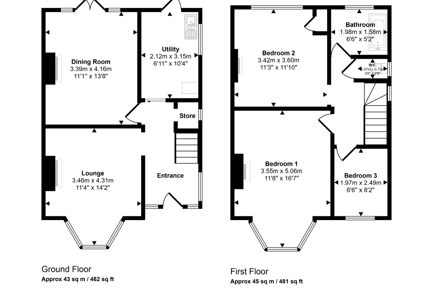 Three Bedroom Semi-Detached House