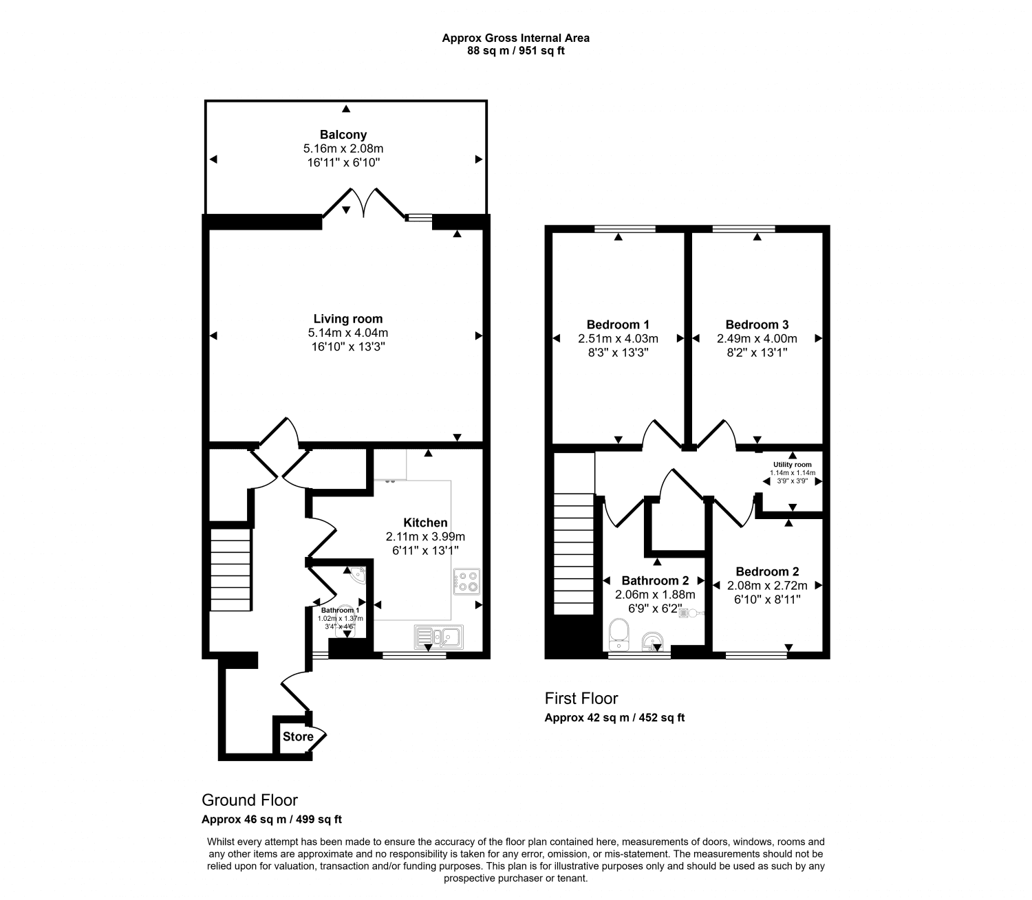 Three Bedroom Duplex Flat