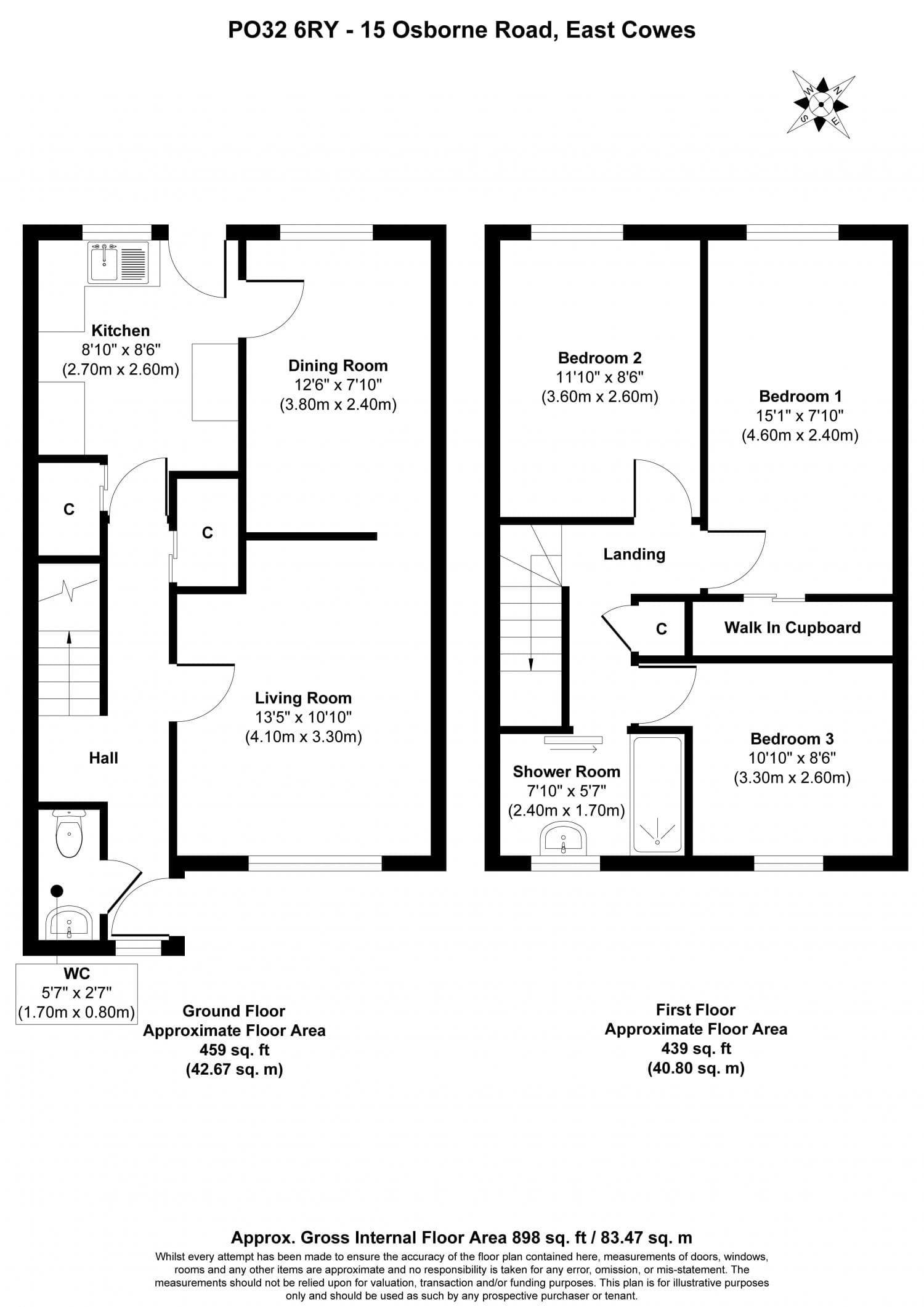 Three Bedroom End of Terrace House