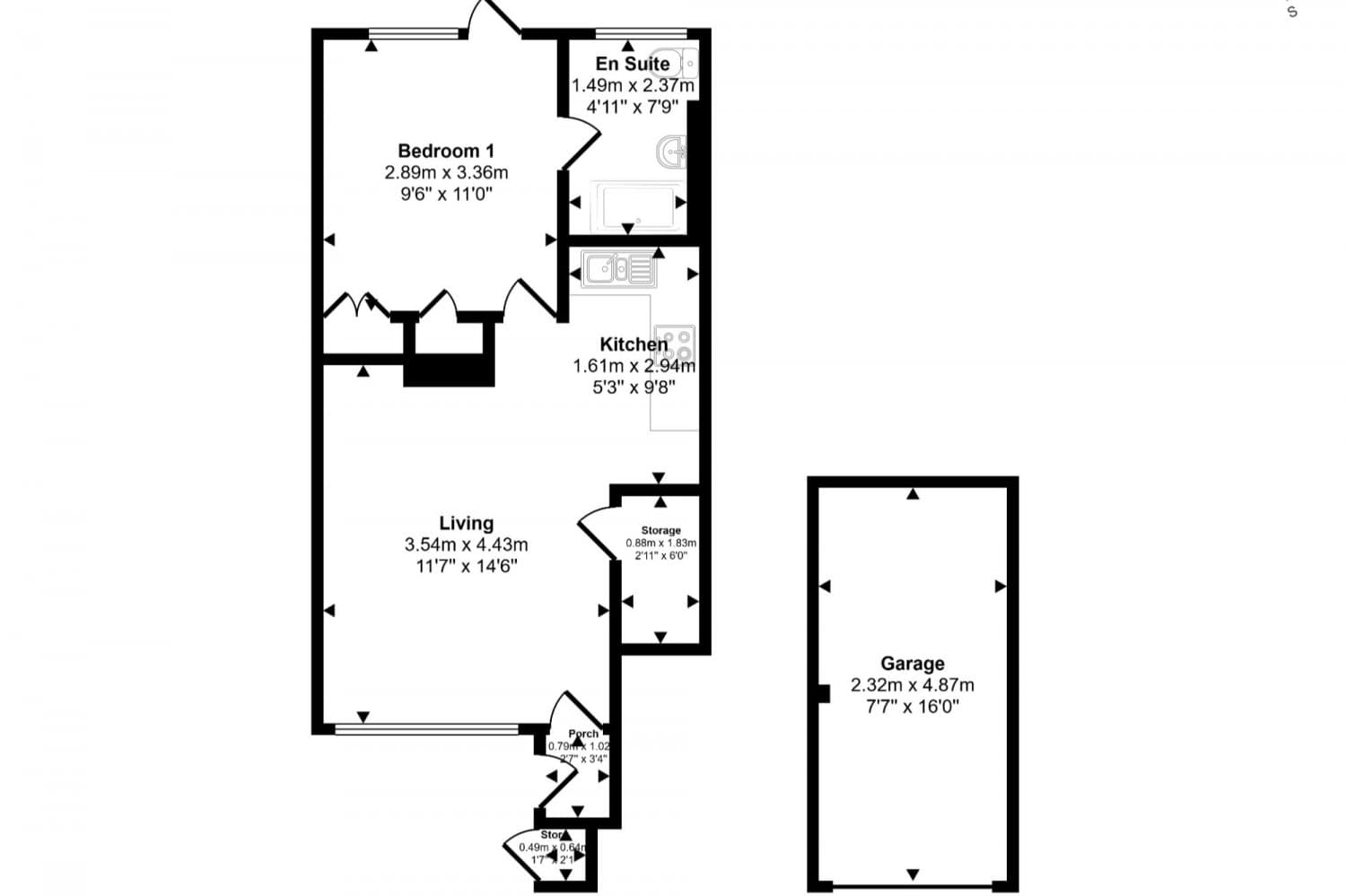 One Bedroom Ground Floor Maisonette