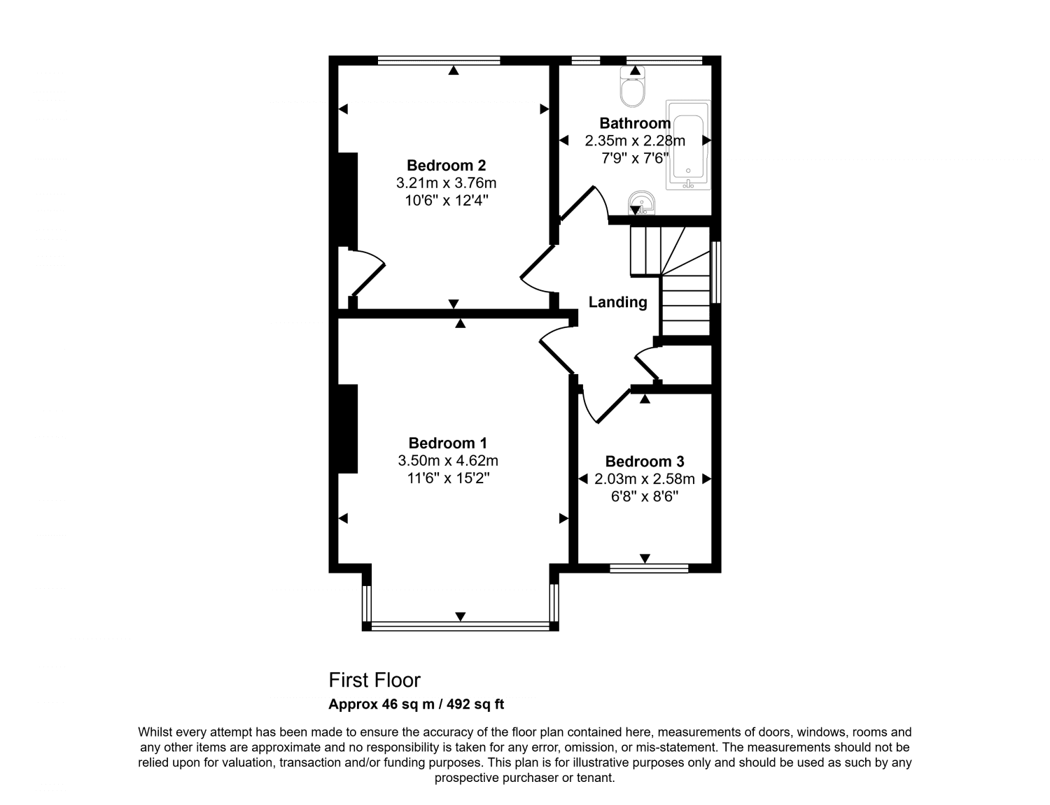 Two Bedroom End of Terrace House