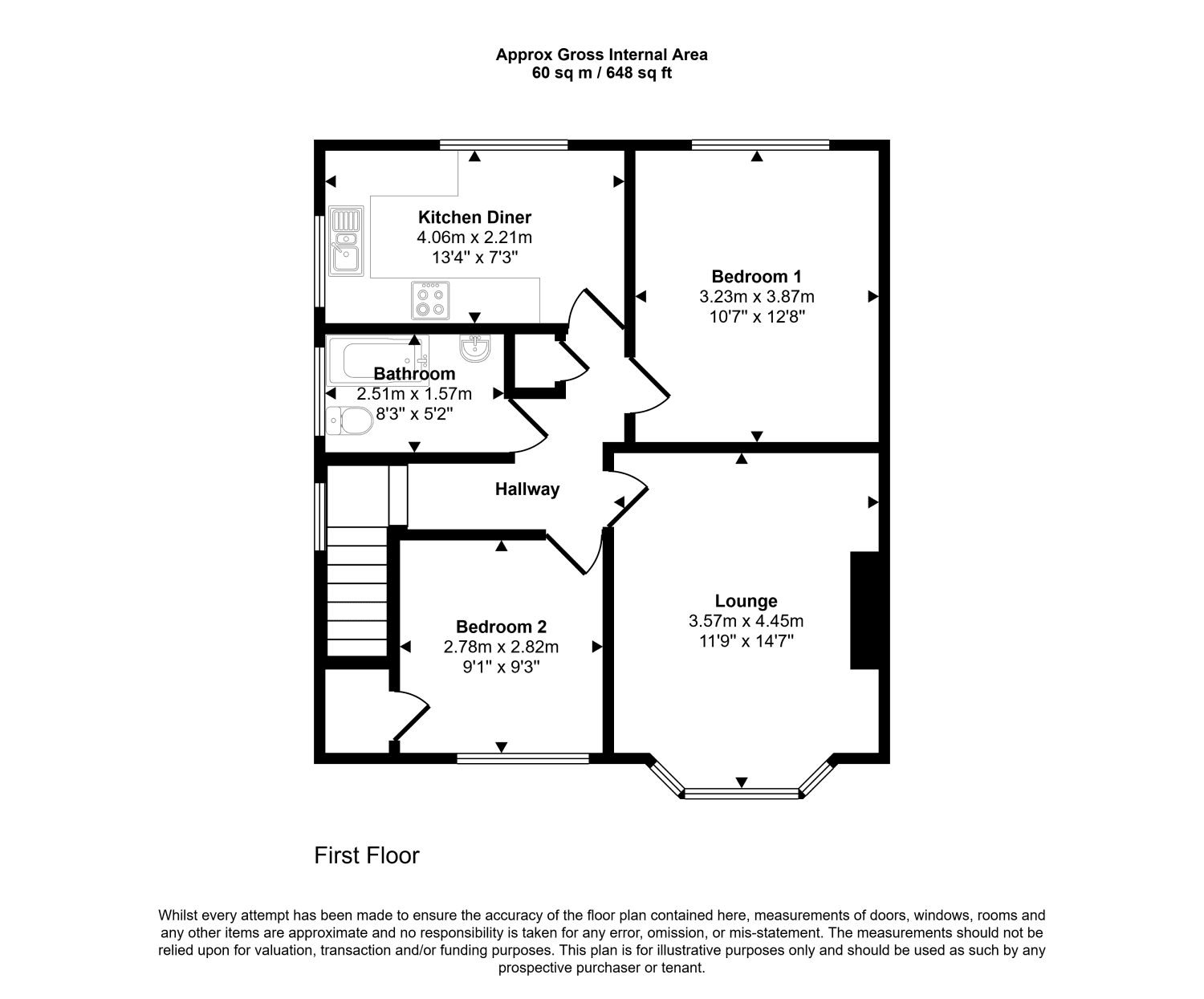 Two Bedroom First Floor Flat