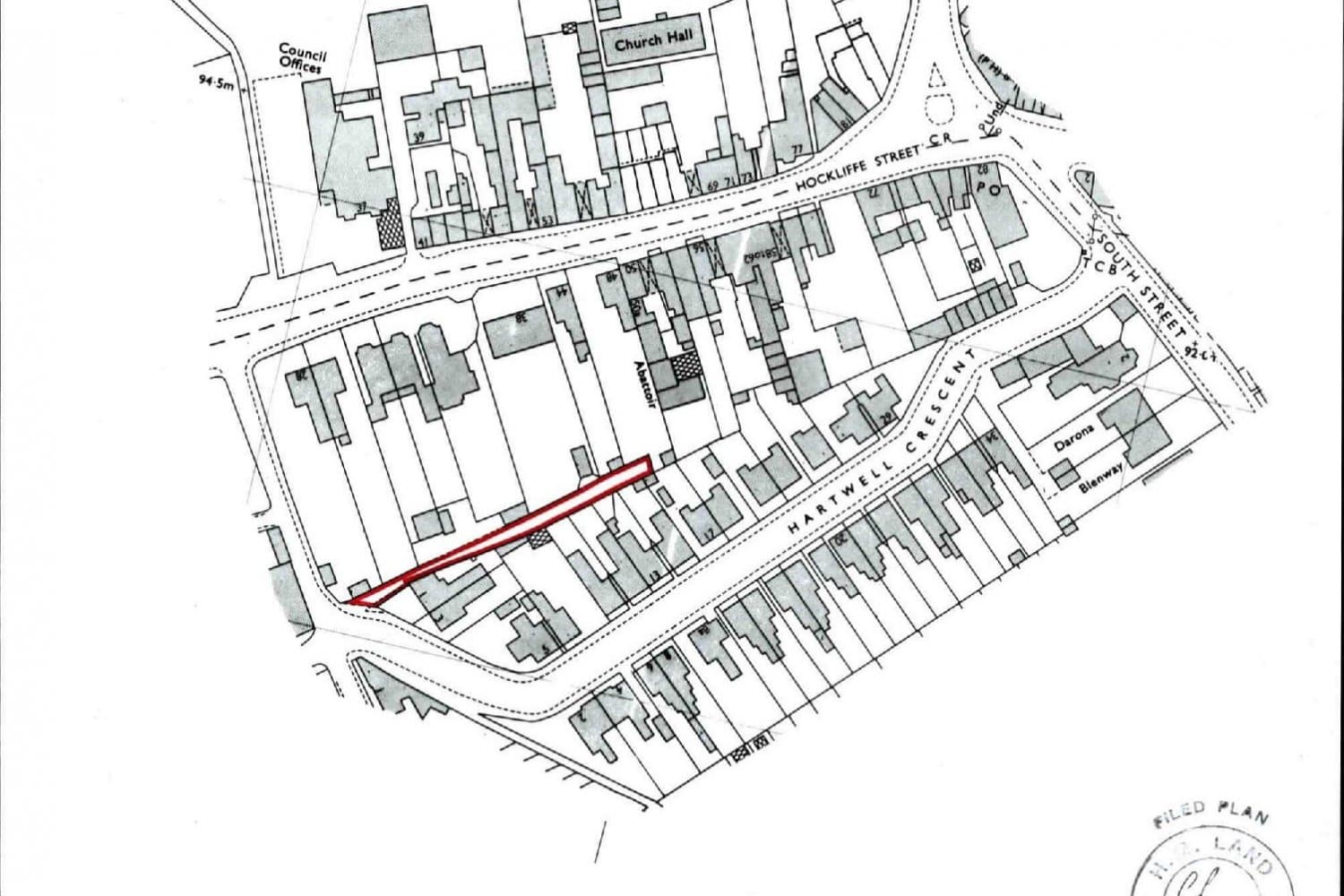 Freehold Road to the Rear of Hockliffe Street