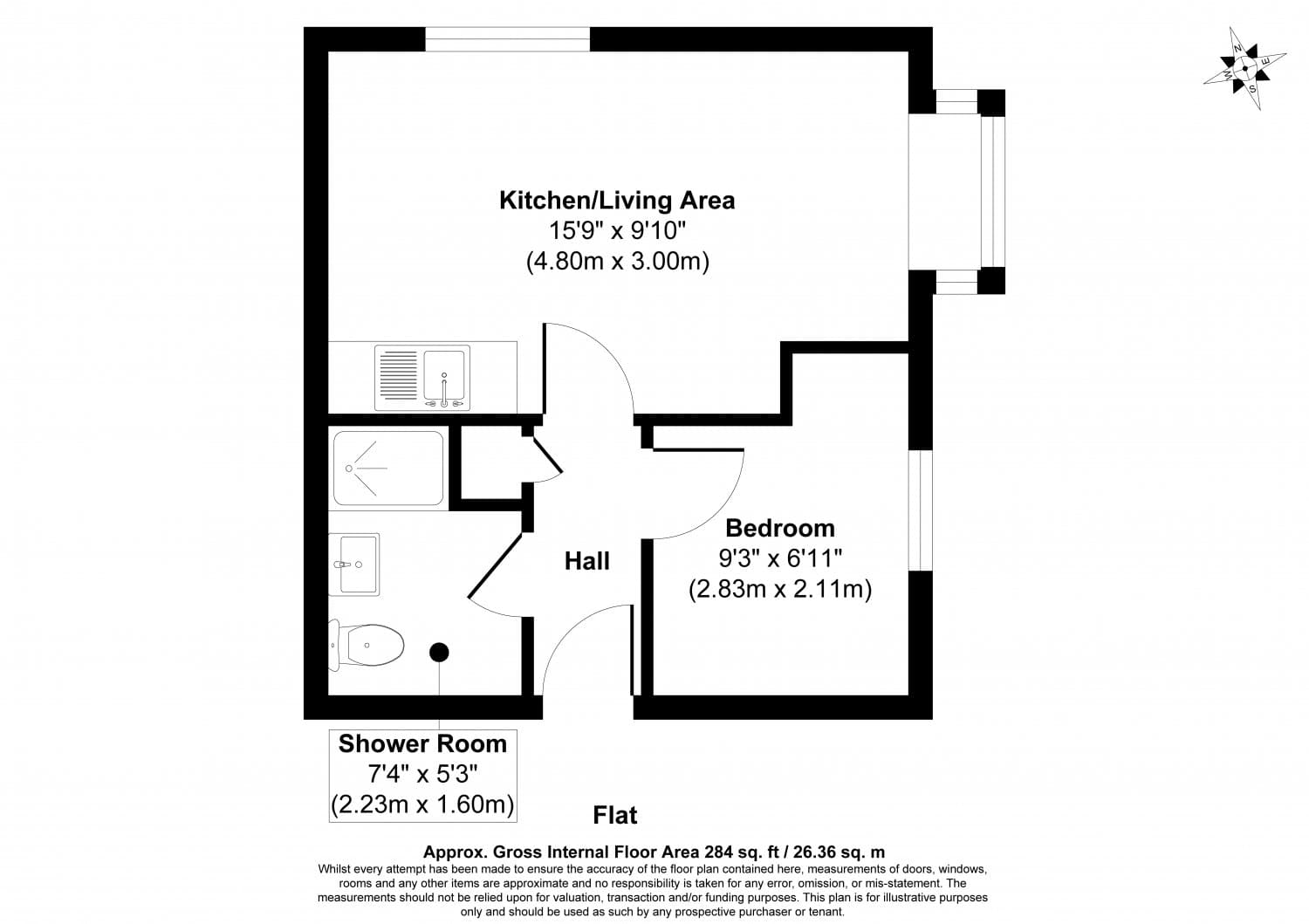 One Bedroom Ground Floor Flat