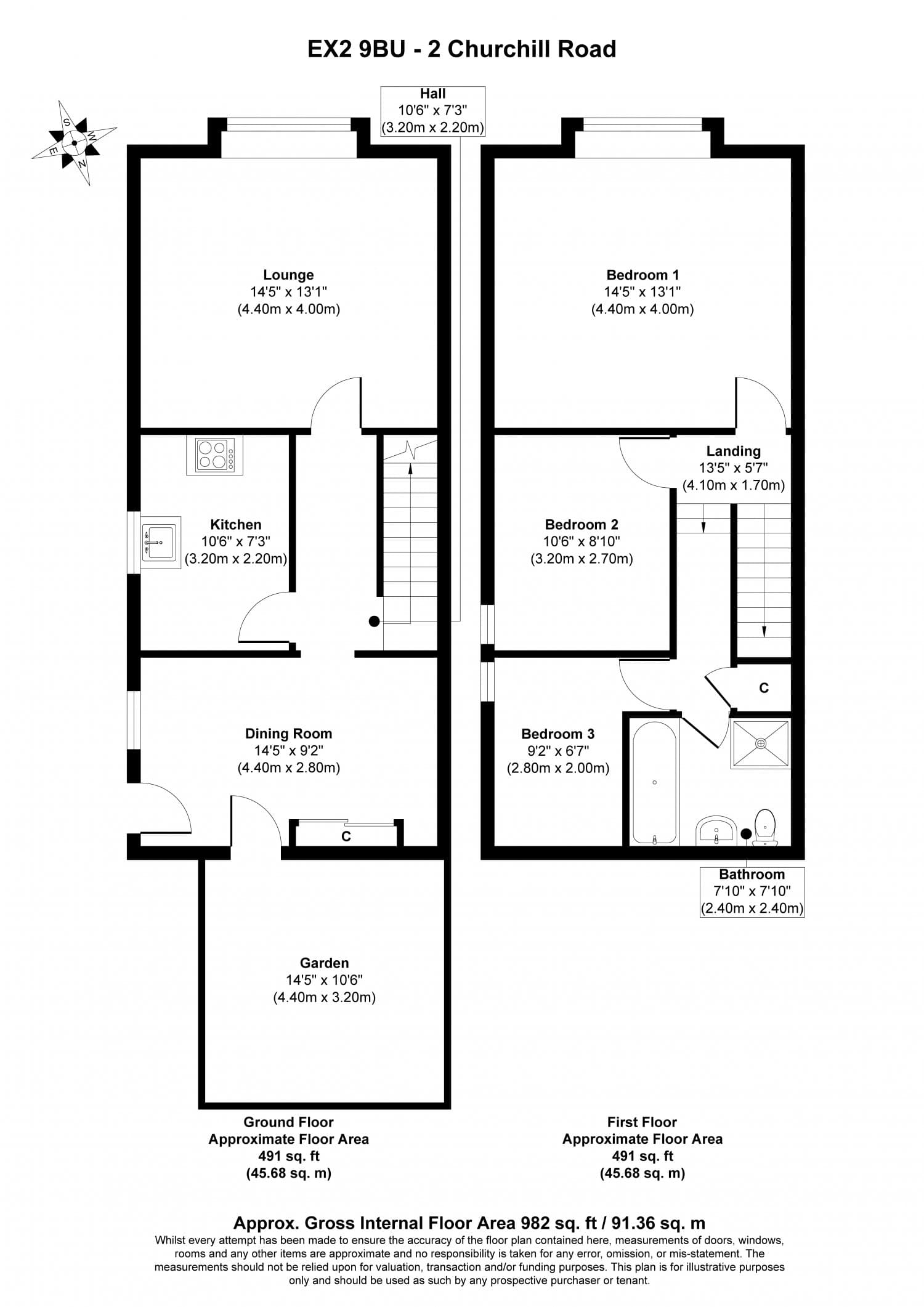 Three Bedroom End of Terrace House